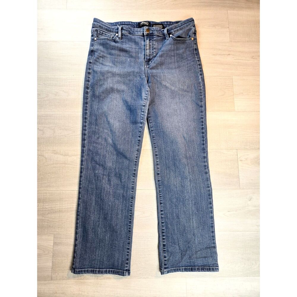 Buffalo Womens Alyssa Jeans 12/32 Straight Leg High Rise Stretch Denim